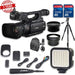 Canon XF100 HD Professional | Wideangle Lens | Telephoto Lens Lens Hood 2 PC 32 GB Memory Cards Tripod LED Light Backpack Case