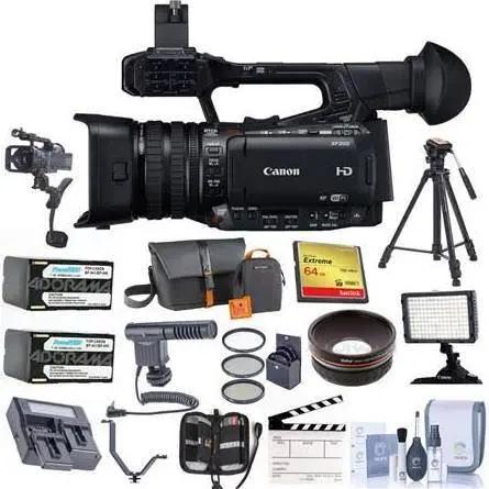Canon XF200 High Definition 1080p Camcorder - Bundle with Video Bag, 64GB Compact Flash Card, Tripod