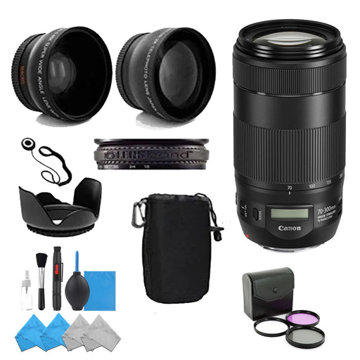 Canon EF 70-300mm f/4-5.6 IS II USM Lens Professional Bundle