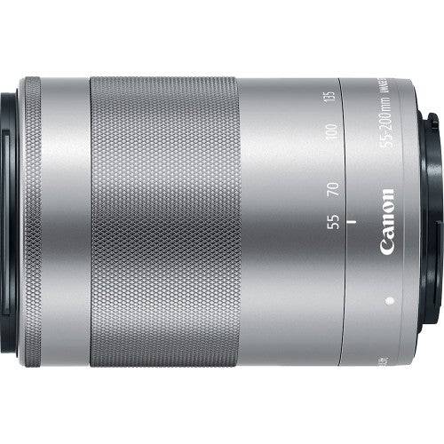 Canon EF-M 55-200mm f/4.5-6.3 IS STM Lens (Silver)