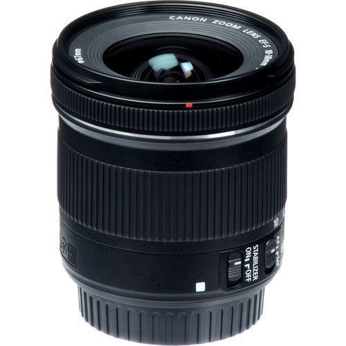 Canon EF-S 10-18mm f/4.5-5.6 IS STM Lens with 3pc Filter Kit Ultimate Accessories for Canon EOS 550D 500D 450D 400D