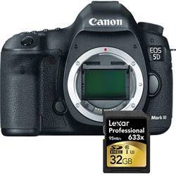Canon EOS 5D Mark III / IV 22.3 MP Full Frame CMOS Lexar Memory Bundle