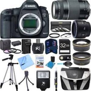 Canon EOS 5D Mark III / IV 22.3 MP Full Frame CMOS Digital SLR Camera Body Super Bundle