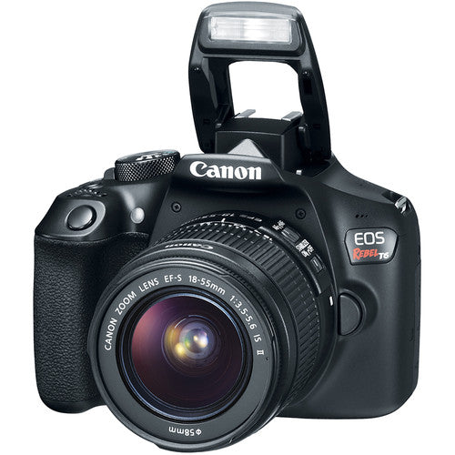 Canon EOS Rebel T6/2000d DSLR Camera with 18-55mm Lens & 75-300mm III Zoom Lens | 64GB Memory |Flash |Bag |Filter Bundle