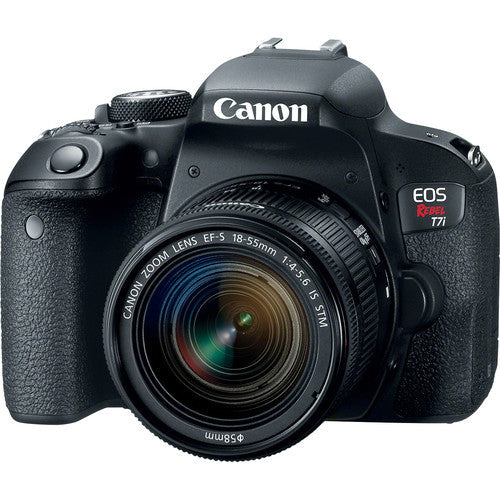 Canon EOS Rebel T7i/800D DSLR Camera with 18-55mm Lens, Filters, Bag, Memory Cards, Tripod, Flash, Remote Shutter, Cleaning Kit , Tripod Bundle