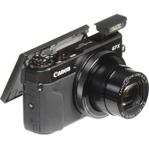Canon PowerShot G7 X Mark II 20.1MP 4.2x Optical Zoom Digital Camera + Two-Pack NB-13L Spare Batteries + Accessory Bundle