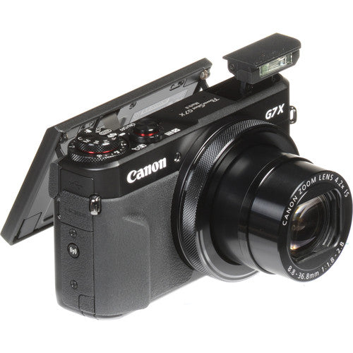 Canon PowerShot G7 X Mark II Wi-Fi Digital Camera with 64GB Card + Case + Flash + Battery &amp; Charger + Tripod + Strap + Kit