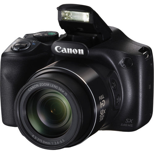 Canon PowerShot SX540 HS Digital Camera with Essential Accessories Bundle