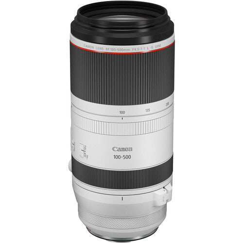 Canon RF 100-500mm f/4.5-7.1L IS USM Lens with 128 GB Sandisk Extreme Starter Package