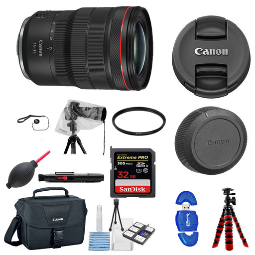 Canon RF 15-35mm f/2.8L IS USM Lens Sandisk Extreme Pro 32GB Starter Package