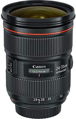 Canon EOS 6D Mark II DSLR Camera (Body Only) Basic Filter w/Memory Bundle + Bonus Canon EF 24-70mm f/2.8L II USM Lens - International Model