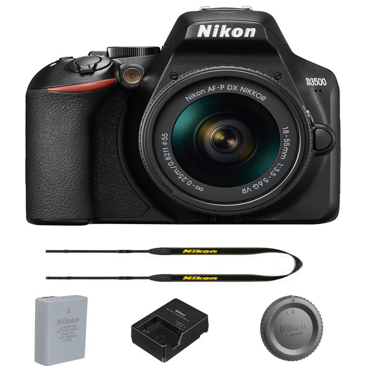Nikon D3500 DSLR Camera with 18-55mm Lens USA — BuyDirect & Save