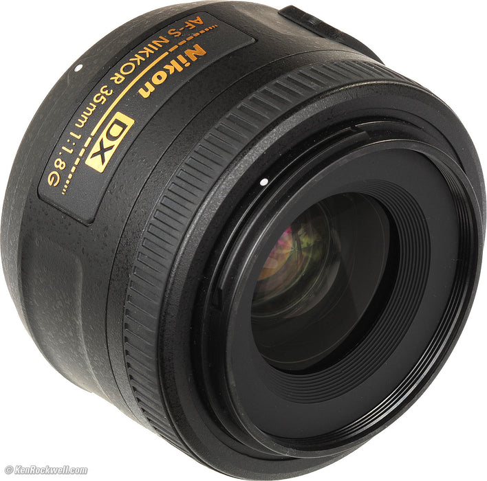 Nikon 35mm f/1.8 G DX AF-S Nikkor Lens with 3 Filters + Flash &amp; 2 Diffusers Kit