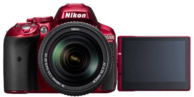 Nikon D5300 DSLR Camera w/ Nikon 18-140mm Lens - Red Bundle USA