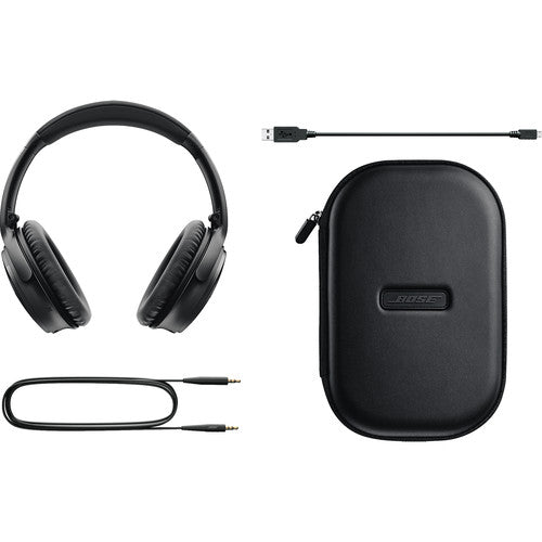 Bose QuietComfort 35 Wireless Headphones, Noise Cancelling- Black