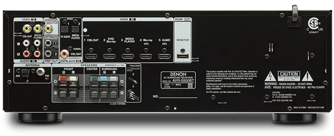 Denon AVR-S500BT 5.2 Channel AV Receiver