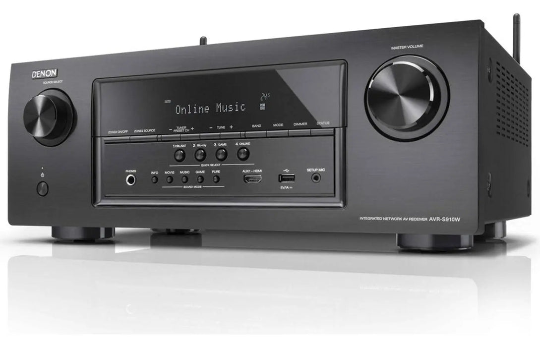 Denon AVR-S910W 7.2-Channel Network AV Receiver (Black)