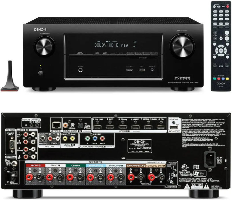 Denon IN-Command Series AVR-X1100W 7.2-Channel Network AV Receiver