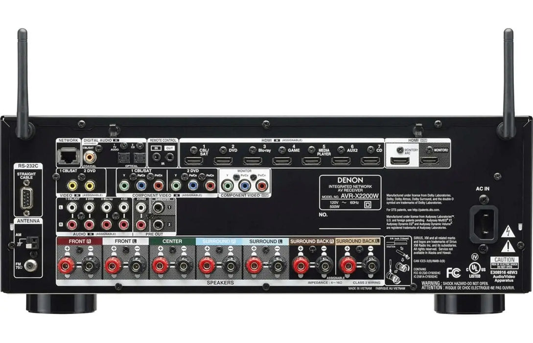 Denon IN-Command Series AVR-X2200W 7.2-Channel Network AV Receiver