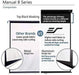 Elite Screens Manual B 100-INCH Manual Pull Down Projector Screen Diagonal