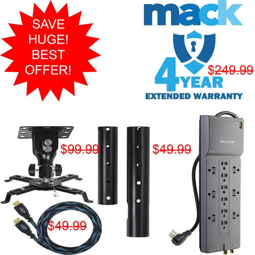 Essential Accessory Bundle For EPSON Projectors Under 64LBS