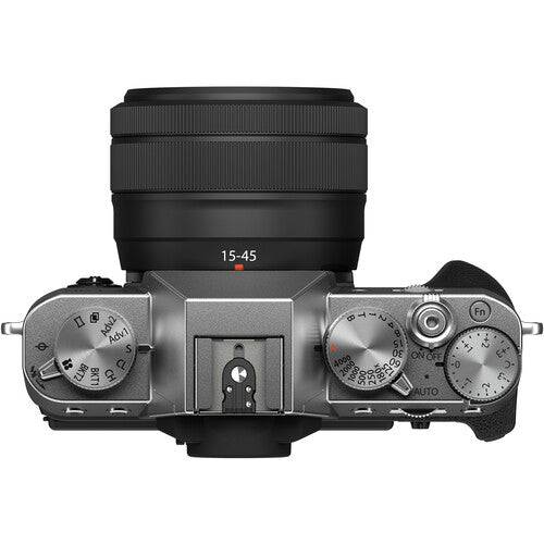 FUJIFILM X-T30 II Mirrorless Camera with 15-45mm Lens With Flash Point & Insignia Professional Card Reader