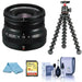 FUJIFILM XF 16mm f/2.8 R WR Lens (Black) with Joby Tripod and Memory Card