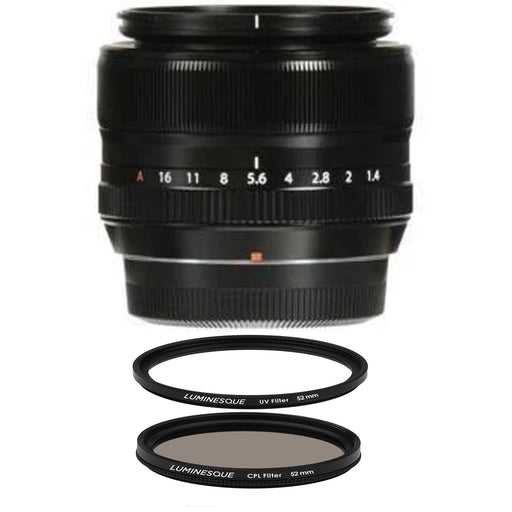 Fujifilm 35mm f/1.4 XF R Lens + Luminesque 52mm Circular Polarizer and UV Slim PRO Filter Kit
