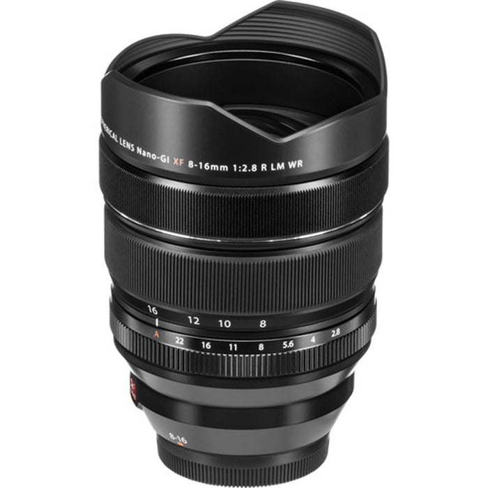 FUJIFILM XF 8-16mm f/2.8 R LM WR Lens Bundle with Memory Card and External Hard Drive