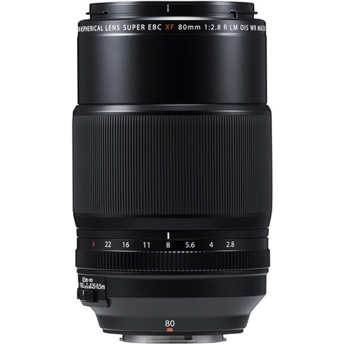FUJIFILM XF 80mm f/2.8 R LM OIS WR Macro Lens Profession Bundle