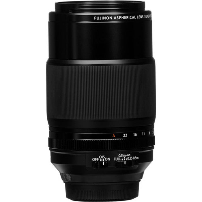 FUJIFILM XF 80mm f/2.8 R LM OIS WR Macro Lens Bundle Rotating Clamp, Flex Lens Shade + Accessories