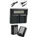 Dual Battery Charger W/ 2X NP-FZ100 Batteries Set for Sony 9, A9, 9R, A9R, 9S, A9S, A7III, A7RIII, A7R3 Camera With USB Port as BC-QZ1