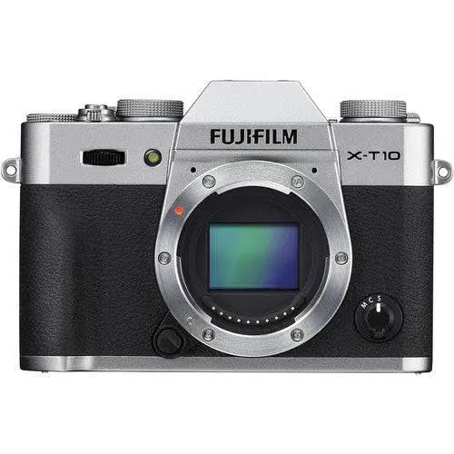 Fujifilm X-T10 Mirrorless Digital Camera with 18-55mm Lens (Silver)