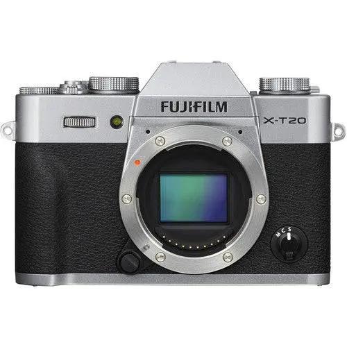 Fujifilm X-T20 Mirrorless Digital Camera (Body Only, Silver)