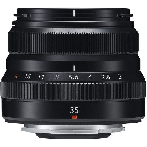 Fujifilm XF 35mm f/2 R WR Lens (Black) With Accessory Bundle