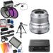 FUJIFILM XF 23mm f/2 R WR Lens (Silver) Deluxe Bundle