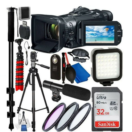 Canon VIXIA GX10 UHD 4K Camcorder with 1" CMOS Sensor with Accessory Bundle