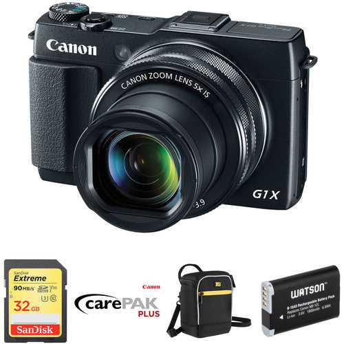 Canon PowerShot G1 X Mark II Digital Camera Deluxe Kit | BuyDirect