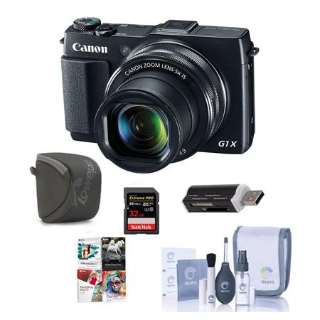 Canon PowerShot G1 X Mark II Digital Camera and 32GB MEMORY CARD BUNDLE