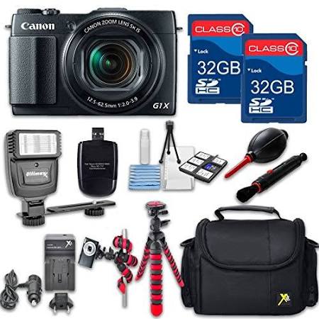 Canon PowerShot G1 X Mark II Digital Camera and 32GB MEMORY CARD BUNDLE