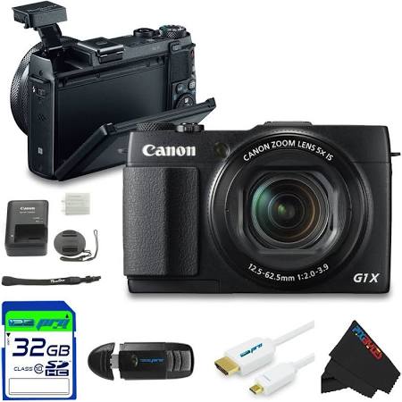 Canon PowerShot G1 X Mark II Digital Camera + 32GB Basic Accessory Bundle