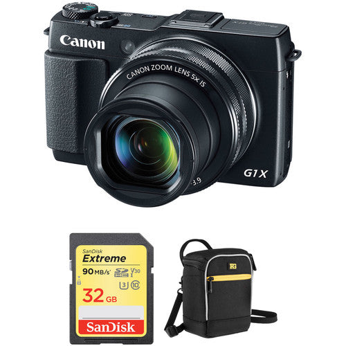 Canon PowerShot G1 X Mark II Digital Camera Basic Kit