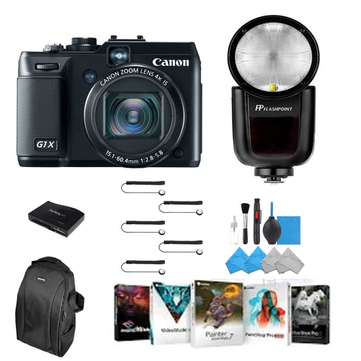 Canon PowerShot G1 X 14.3 MP CMOS Starter Bundle