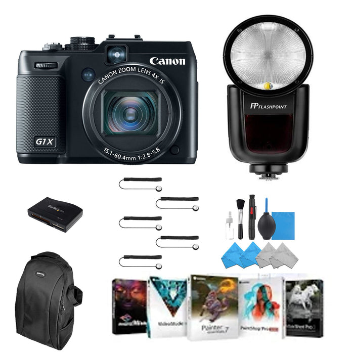 Canon PowerShot G1 X 14.3 MP CMOS Starter Bundle