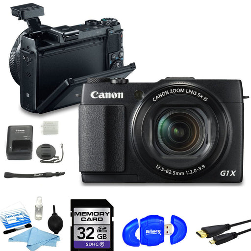 Canon PowerShot G1 X Mark II Digital Camera + 32GB Basic Accessory Bundle