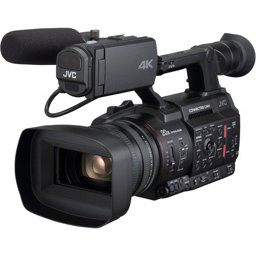JVC GY-HC500U Handheld Connected Cam 1" 4K Professional Camcorder with Field Monitor Mega Bundle