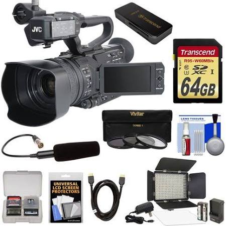 JVC GY-HM200U/250 Ultra 4K HD 4KCAM Professional Camcorder & Top Handle Audio Unit