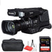 Panasonic HC-MDH2/HC-MDH3 AVCHD Shoulder Mount Camcorder with Sandisk Extreme Pro 128GB Starter Bundle