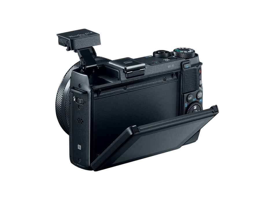 Canon PowerShot G1 X Mark II Digital 12.8MP Camera + EXT BAT + Flash - 64GB Kit