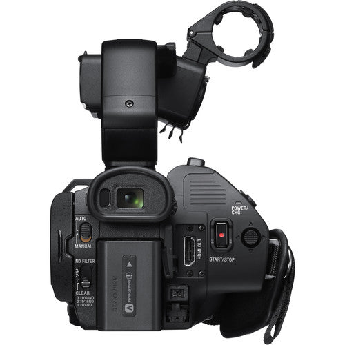 Sony HXR-NX80 Full HD NXCAM with HDR and Fast Hybrid AF w/ 64GB MC , Extra Battery, UV Filter, LED Light, Case and More - Advanced Bundle